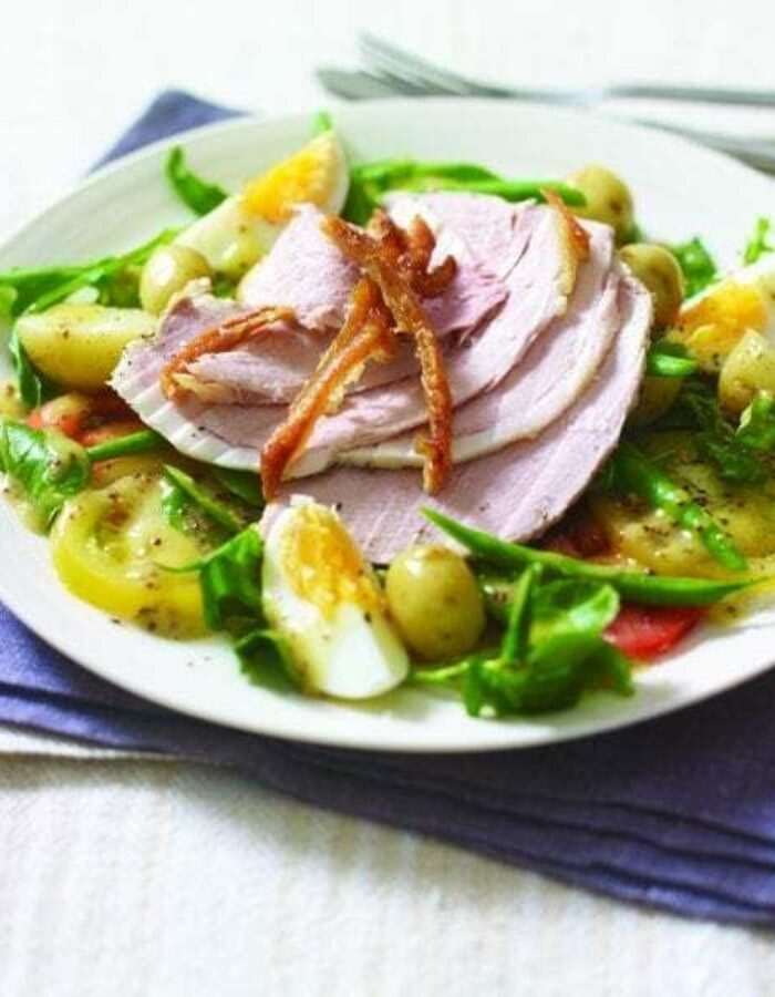Pork-Salad-with-Mustard-Honey-Dressing